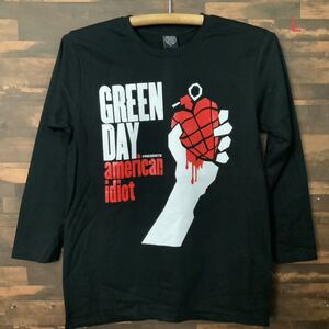 グリーンデイ　ロングTシャツ　Lサイズ　長袖　ロックバンド　Green Day