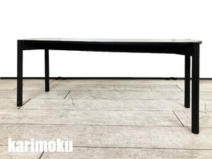 KARIMOKU NEW STANDARD / カリモク ニュースタンダード■CASTOR DINING BENCHキャストール ダイニングベンチ■KNS■北欧■ブラック