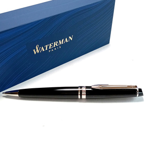 【wmb46】WATERMAN　ウォーターマン　油性ボールペン　エキスパート エッセンシャル　ブラックCT　黒×シルバー　ツイスト式