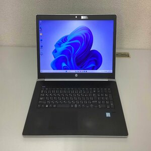 【訳あり】HP PROBOOK 470G5 第8世代 Core i5 8250U 1.6GHz 8GB SSD512GB+HDD500GB NVIDIA GeForce 930MX Windows11Pro ノートパソコンI218