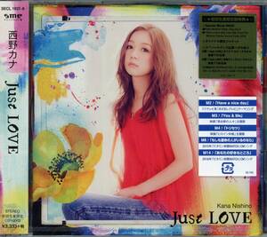 ♪♪CD『西野カナ　Just LOVE(初回生産限定盤)(DVD付)』新品・未開封♪♪