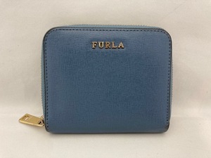 FULRA　フルラ　レザー　ライトブルー　財布　/B7447F