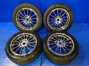 ENKEI エンケイ RS05 メッキ 16インチ アルミホイール 16x7.0J オフセット+48 5穴 PCD:100 4本セット フィット GK3～外し