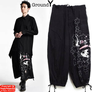 即完売■Ground Y ONEPIECE Collaboration バルーンパンツ チョッパー◆ワイド サルエル YohjiYamamotoヨウジY-3s