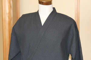 新品 特選 高級 刺子織男性用作務衣 LLサイズ　送料無料