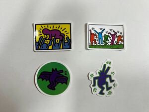 キースヘリング Keith Haring ステッカー 4枚 ポップアート　セット pop art new york NY 90s mjtw