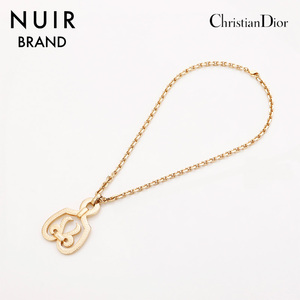 極美品 クリスチャンディオール Christian Dior ネックレス ゴールド WS10094