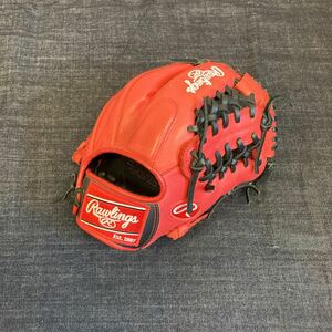 1円スタート1スタ美品正規品 ローリングス 軟式 硬式 グローブ 内野手用 野球 Rawlings