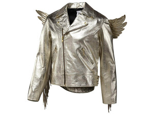 正規品 新品 ADIDAS ORIGINALS O BY O 【JEREMY SCOTT】 JS GOLD LEATHER WINGS RIDERS JACKET ジェレミー スコット レザー ジャケット LL