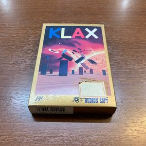 新品未開封 FC ファミコンソフト KLAX クラックス HFC-V6 ハドソン HUDSON 箱説あり TVゲーム ファミリーコンピューター Nintendo Famicom