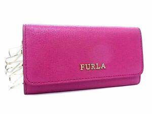 ■極美品■ FURLA フルラ レザー 6連 キーケース 鍵入れ レディース ピンク系 BG8527