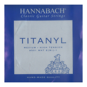 ハナバッハ クラシックギター弦 バラ弦 1弦 1本 HANNABACH ミディアムハイテンション 9501MHT Titanyl ギター弦 クラギ弦