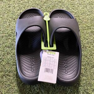 IM118-C18 Crocs クロックス mellow slide 208392-001 27.0cm サンダル ブラック 未使用 展示品 スリッパ