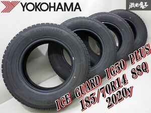 ●【来シーズンに向けて!】 YOKOHAMA ヨコハマ スタッドレス ICE GUARD IG50 PLUS 185/70R14 88Q 20y 4本 フィット アクア ノート 棚Q-3