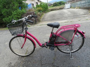 Y☆Panasonic　 BE-ENMP634M ENMP634 26インチ　3段変速ギア　電動自転車 ◎本体アシストギア走行OK　4点灯　8Ah