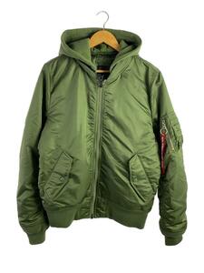 ALPHA INDUSTRIES◆フライトジャケット/M/ナイロン/GRN/TA0130-003