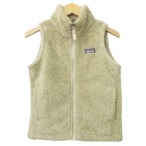 パタゴニア Patagonia 美品 キッズ ロス ガトス ベスト STY65490 フリース ボア S ベージュ キッズ