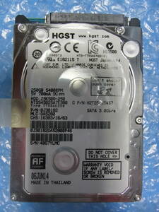 【中古】 HGST HTS545025A7E380 250GB/8MB 7343時間使用 管理番号:C190