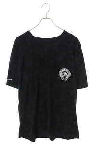 クロムハーツ Chrome Hearts CH T-SHRT 1 サイズ:XL セメタリークロス総柄プリントTシャツ 中古 OM10