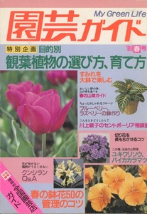 ■園芸ガイド　1989.春号　検：すみれ・スズキスミレ紬の里・鈴木進・セントポーリア