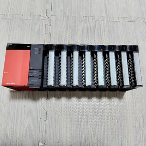 MITSUBISHI 三菱電機 PLC シーケンサ Q38B/Q61P/Q00UCPU/QX40×4/QY40P×3/QY10セット