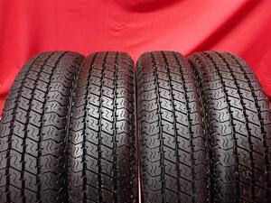 中古タイヤ 145/80R12 80/78N 4本セット ヨコハマ スーパー バン Y356 YOKOHAMA SUPERDIGGER VAN Y356 9.5分山★n12 商用車6PR エブリィ