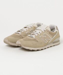 「New Balance」 ローカットスニーカー 24cm ベージュ レディース