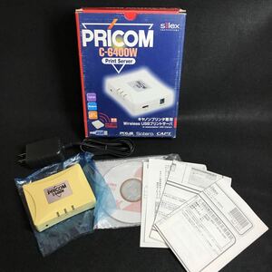 Canon silex technology PRICOM C-6400W キヤノンプリンタ専用USBプリントサーバ