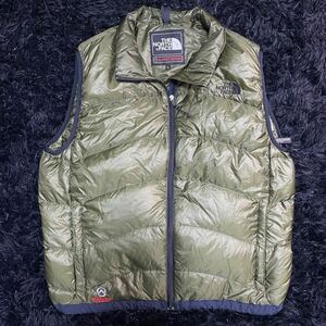 【極美品】 L THE NORTH FACE SUMMIT SERIES ザ ノースフェイス サミットシリーズ ライトダウン ダークグリーン クリーニング済み