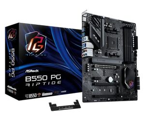 【中古】ASRock マザーボード B550 PG Riptide AMD Ryzen 5000 シリーズ CPU ( Soket AM4 ) 対応