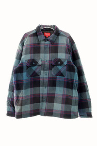 シュプリーム SUPREME 20AW quilted arc logo flannel shirt フランネルシャツL【ブランド古着ベクトル】240217☆AA★ メンズ