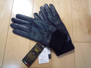 【新品・未使用】CORREALE GLOVES（コレアーレ・グローブス）レザーグローブ・手袋☆ラムレザー（羊革）×カシミヤ☆イタリア製☆深緑色　