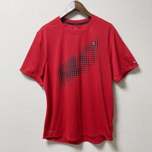 NIKE ナイキ 半袖Tシャツ プラクティスシャツ Sサイズ レッド ポリエステル DRI-FIT