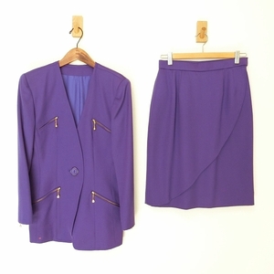 #wnc ギンザマギー 銀座マギー スカートスーツ 9 紫 レディース [806516]