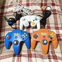 ゲームキューブ　Nintendo64 コントローラ　スマブラホワイト　ピカチュウ