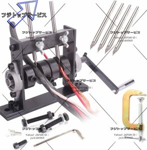 手動ワイヤーストリッパー 1-30mmワイヤー適用 2枚刃 小型軽便 スムーズに剥ける 卓上ケーブル剥線器 電線の被覆剥がし 電線皮剥き器