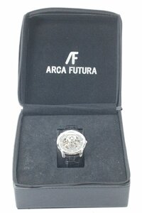 ARCA FUTURA アルカフトゥーラ スケルトン スモセコ 手巻き メンズ 腕時計 稼働品 9741-HA