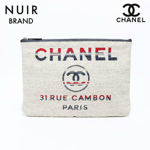 シャネル CHANEL クラッチバッグ 26番台 キャンバス マルチカラー