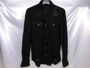 NEIGHBORHOOD ネイバーフッド ウールシャツ サイズS ブラック メンズ 日本製