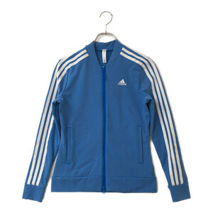 coco 中古 アディダス adidas レディース ダブルジップアウター M ブライトブルー 水色 シンプル レターパックプラス発送可 87413