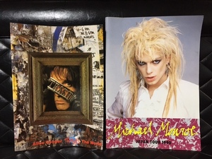 2冊＞ マイケル・モンロー コンサート パンフレットMichael Monroe JAPAN TOUR 1990年/アリス・クーパー ALICE COOPER TRASHES THE WORLD