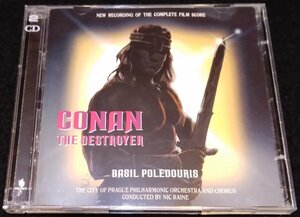 キング・オブ・デストロイヤー/コナンPART2　サントラ★2×CD 完全盤 ベイジル・ポールドゥリス シュワルツェネッガー Conan The Destroyer