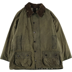 古着 90年代 バブアー Barbour BEAUFORT ビューフォート 旧3ワラント オイルド ハンティングジャケット 英国製 メンズXL相当 /evb007721