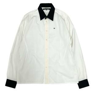 RAFSIMONS ラフシモンズ　 Bi-Color Shirts(2009) ホワイト ブラック サイズ:48