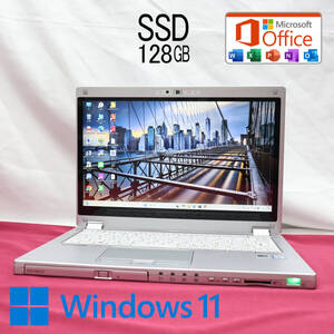 ★美品 高性能6世代i5！新品SSD128GB★CF-MX5 Core i5-6200U Webカメラ 高解像度 Win11 MS Office 中古品 ノートパソコン★P83457