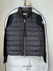 Moncler モンクレール 無地 スタンドカラー 長袖ニット 切り替えダウンジャケット ジャケット コート レディース sizeS