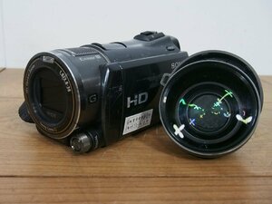 ☆【1W0522-16】 SONY ソニー デジタルビデオカメラ HDR-CX550 HANDYCAM 12.0MEGA PIXELS VCL-HGA07B ワイドコンバージョンレンズ付き ジャ
