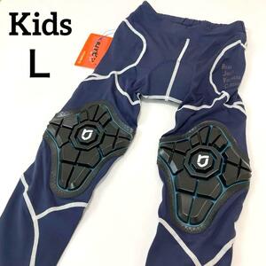 【新品】サイクルパンツ Lサイズ ネイビー×ホワイト ランバイク ストライダー