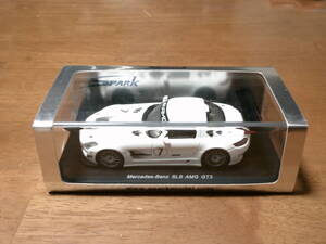 スパーク　 1/43 「 メルセデス・ベンツ　SLS　AMG　GT3　」　#7　 ホワイト　・送料　500円　未開封品　難あり・クリアケースヒビ有ります