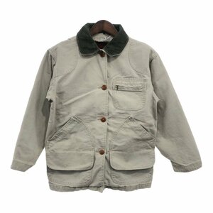 SALE// 90年代 L.L.Bean エルエルビーン ハンティングジャケット アウター アウトドア ベージュ (レディース XL相当) P8556